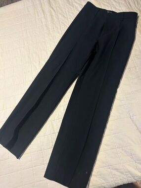 Mango Black Women's Straight-Leg Dress Pants